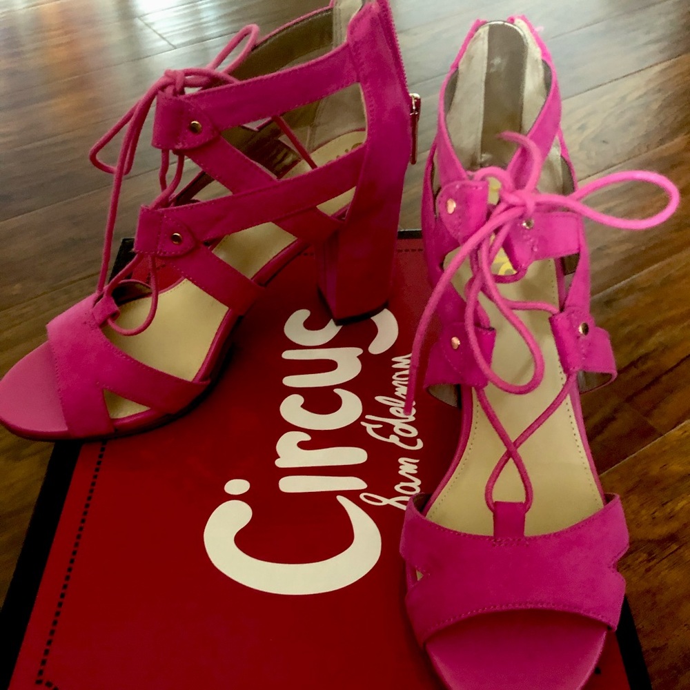 Pink Suede Sandals 💗